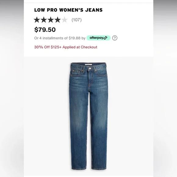 Levi’s Low Pro Women’s Jeans. No Woods- Dark Wash. size 26. - Picture 6 of 6